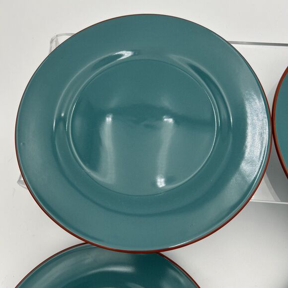 SOLD OUT Qty 1 Plate Baum Tangier (Turquoise/Orange) - Dinner Plate - 11" - Picture 7 of 10